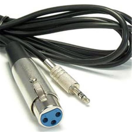 CABLE WHOLESALE CableWholesale 10XR-03206 6 ft. XLR Female to 3.5mm Stereo Male TRS Balanced Audio Cable 10XR-03206